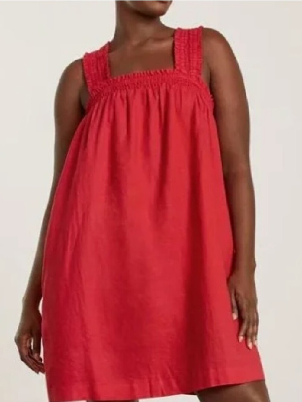 Everlane Smocked Linen Dress